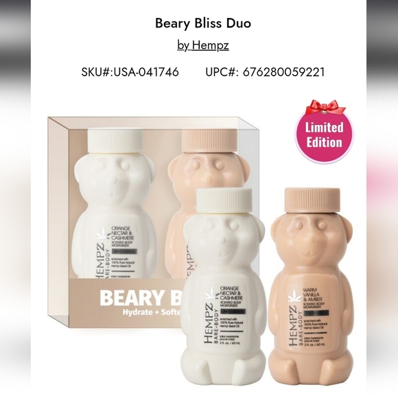 Hempz Other - Hempz Beary Bliss Duo 2oz - Cream and Tan